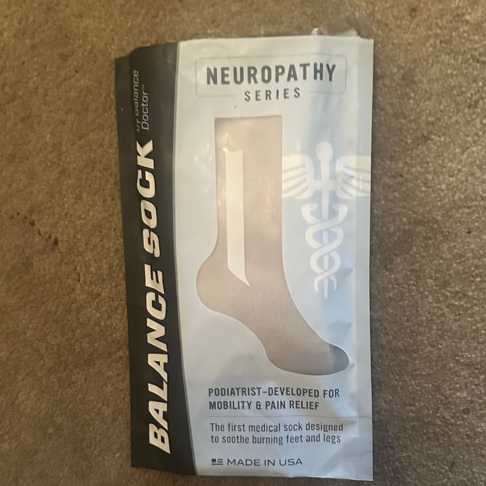 Balance Collection Neuropathy Series Medical Socks in Black and White